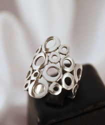 R079 silver statement ring